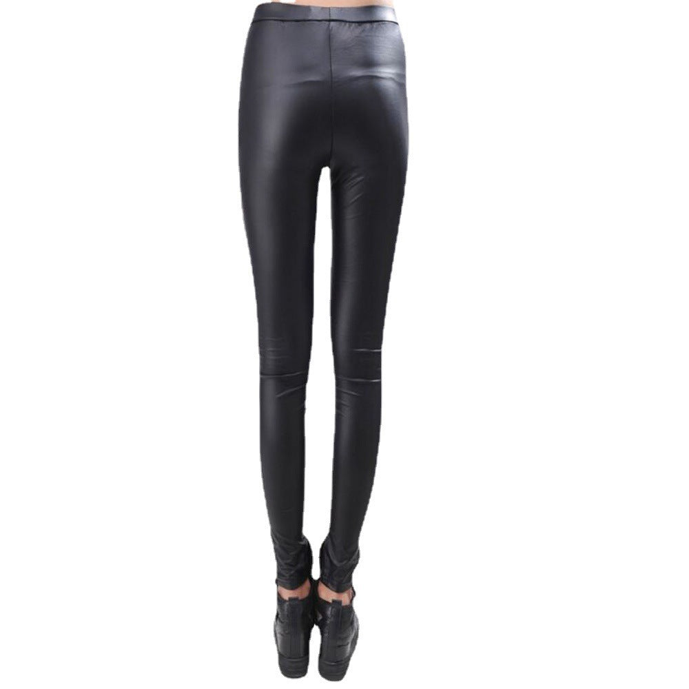 Dam leggings med transparenta inslag och dekorativa knutar Mirla-Eva Jonsson