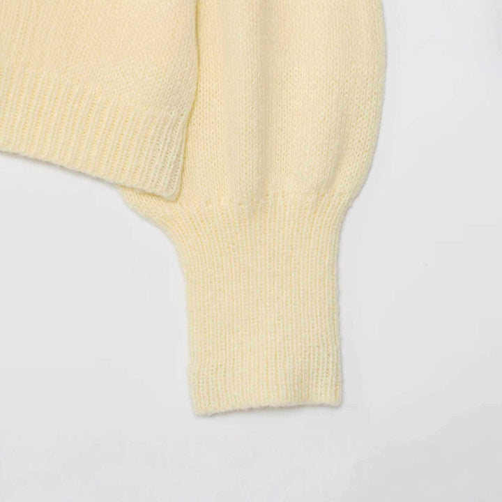 Dam mjuk cardigan med knappslå och ballongärmar Mirla-Eva Jonsson
