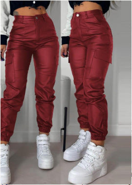 Dam mode Cargo-byxa med elastisk midja och fickor Mirla-Eva Jonsson