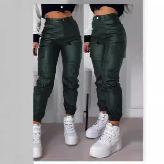 Dam mode Cargo-byxa med elastisk midja och fickor Mirla-Eva Jonsson