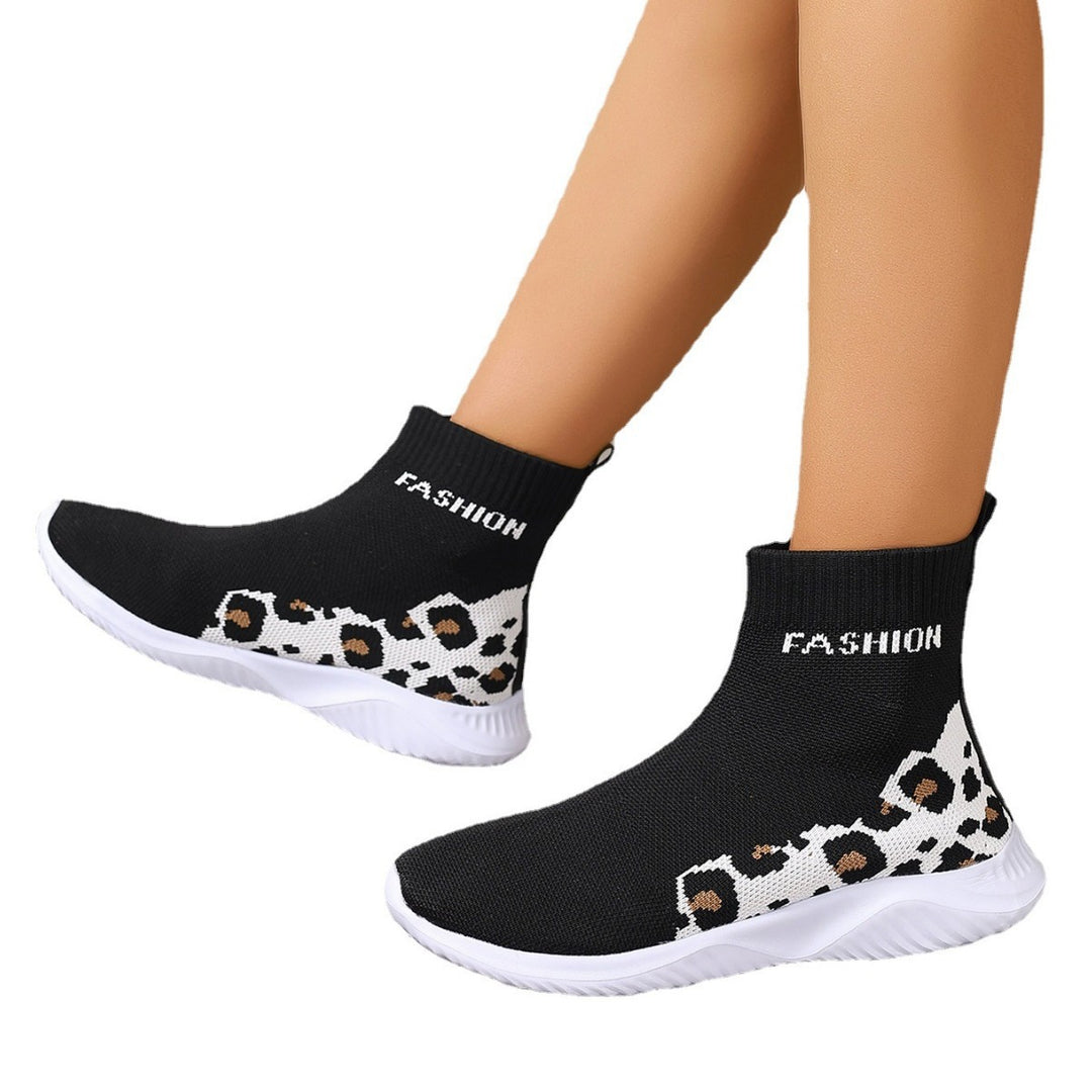 Dam modetrendande soksneakers med djurmönster och elastiskt övermaterial Mirla-Eva Jonsson