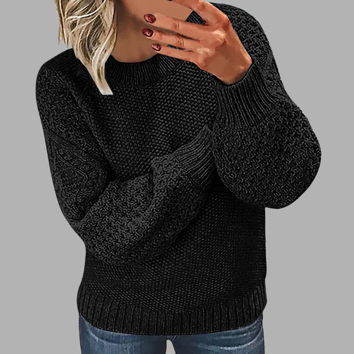 Dam modetröja med strukturerad design och vida ärmar Mirla-Eva Jonsson