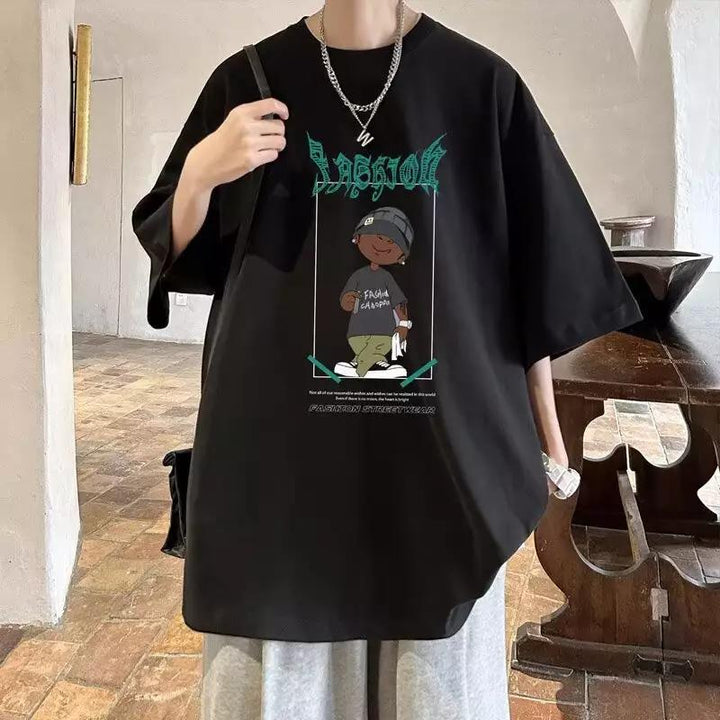 Dam oversized T-shirt med grafisk tryck och avslappnad skärning Mirla-Eva Jonsson