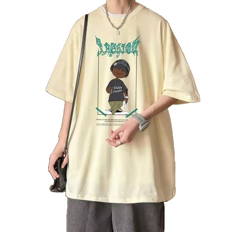 Dam oversized T-shirt med grafisk tryck och avslappnad skärning Mirla-Eva Jonsson