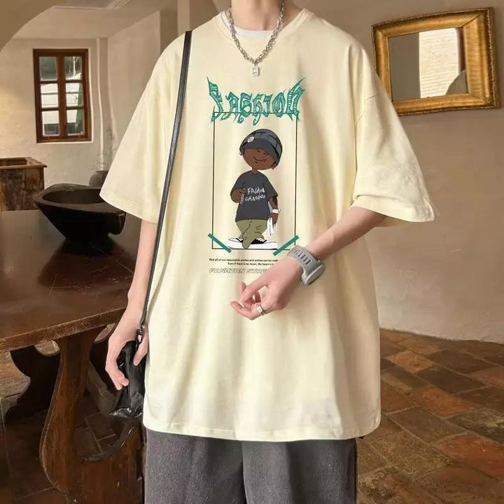Dam oversized T-shirt med grafisk tryck och avslappnad skärning Mirla-Eva Jonsson