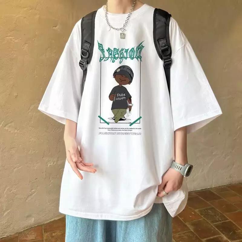 Dam oversized T-shirt med grafisk tryck och avslappnad skärning Mirla-Eva Jonsson