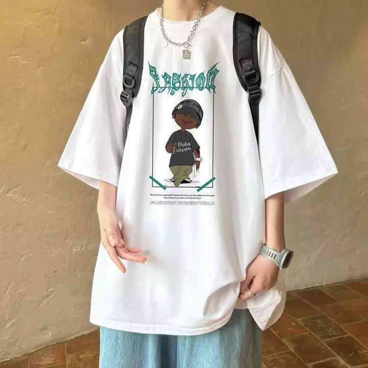 Dam oversized T-shirt med grafisk tryck och avslappnad skärning Mirla-Eva Jonsson