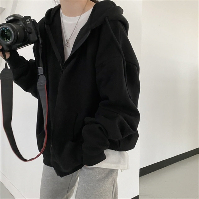 Dam oversized hoodiejacka i mjuk fleece med kängurufickor Mirla-Eva Jonsson