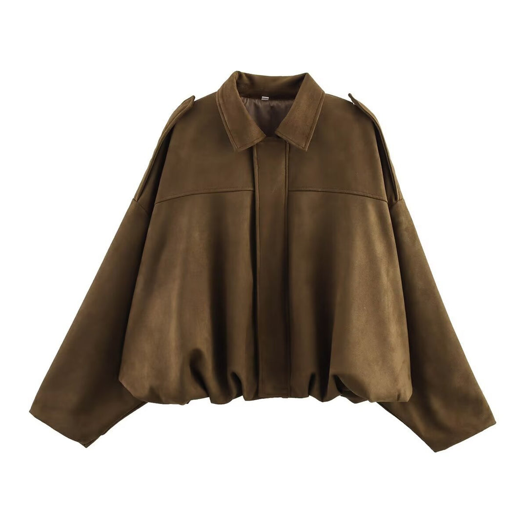 Dam oversized mockajacka med avslappnad passform Mirla-Eva Jonsson