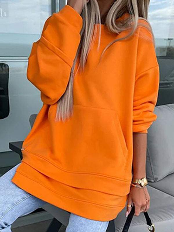 Dam översized sweatshirt med praktisk kängurutasche Mirla-Eva Jonsson