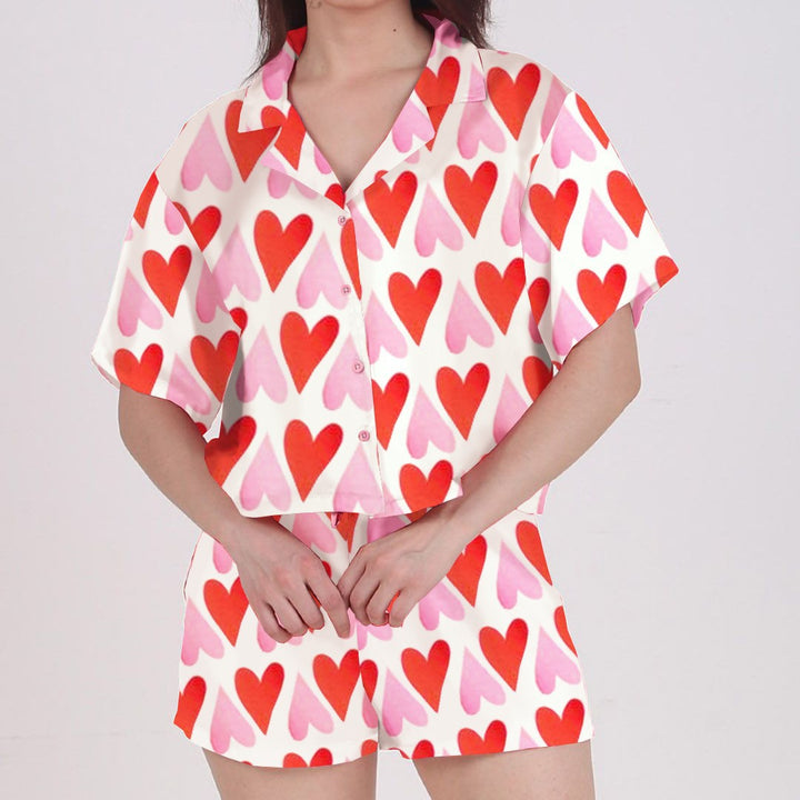 Dam pyjamaset med lekfullt hjärtdesign Eva Jonsson-Eva Jonsson