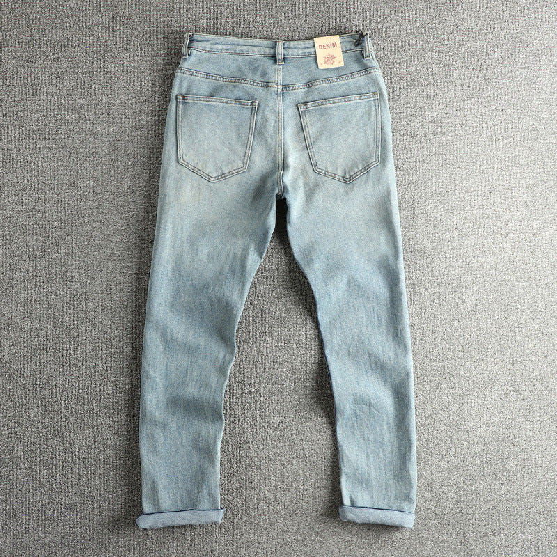 Dam slim-fit jeans i äkta vintage-look med hög midja Mirla-Eva Jonsson
