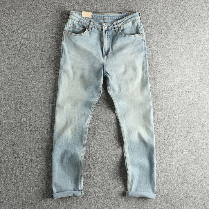 Dam slim-fit jeans i äkta vintage-look med hög midja Mirla-Eva Jonsson