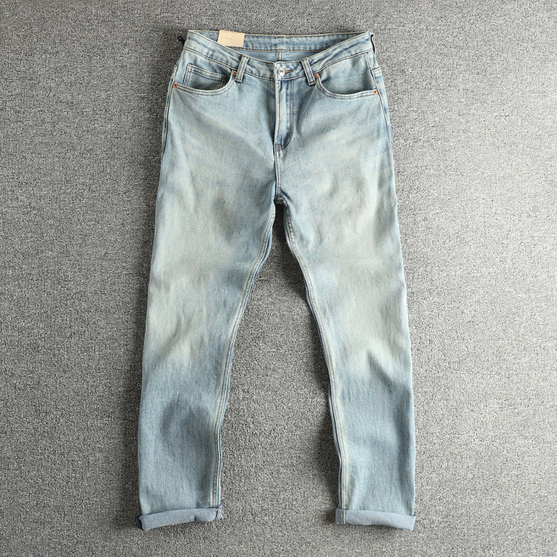 Dam slim-fit jeans i äkta vintage-look med hög midja Mirla-Eva Jonsson