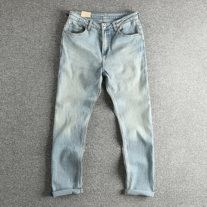 Dam slim-fit jeans i äkta vintage-look med hög midja Mirla-Eva Jonsson
