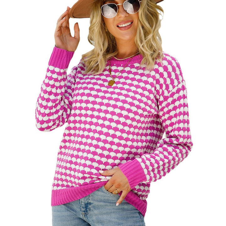 Dam söt tröja med hjärtmönster Mirla-Eva Jonsson