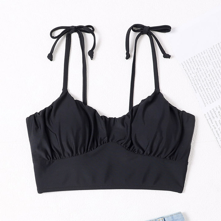 Dam sport-bikinitopp med justerbara remmar och rynkad design Mirla-Eva Jonsson