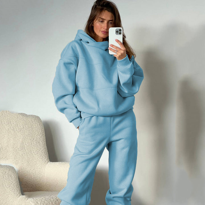 Dam sporty hoodie sweatshirt och joggers-set Mirla-Eva Jonsson