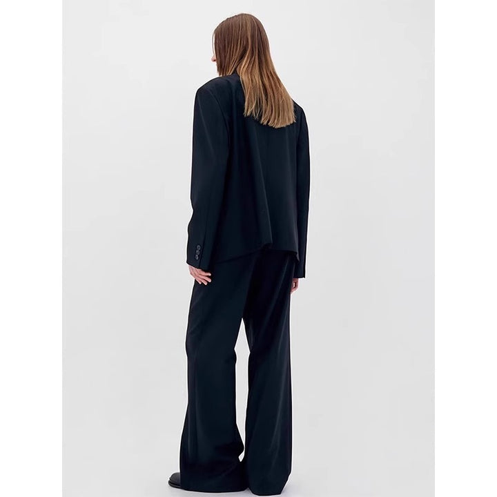 Dam stilren oversized blazer med subtilt rutig mönster Mirla-Eva Jonsson