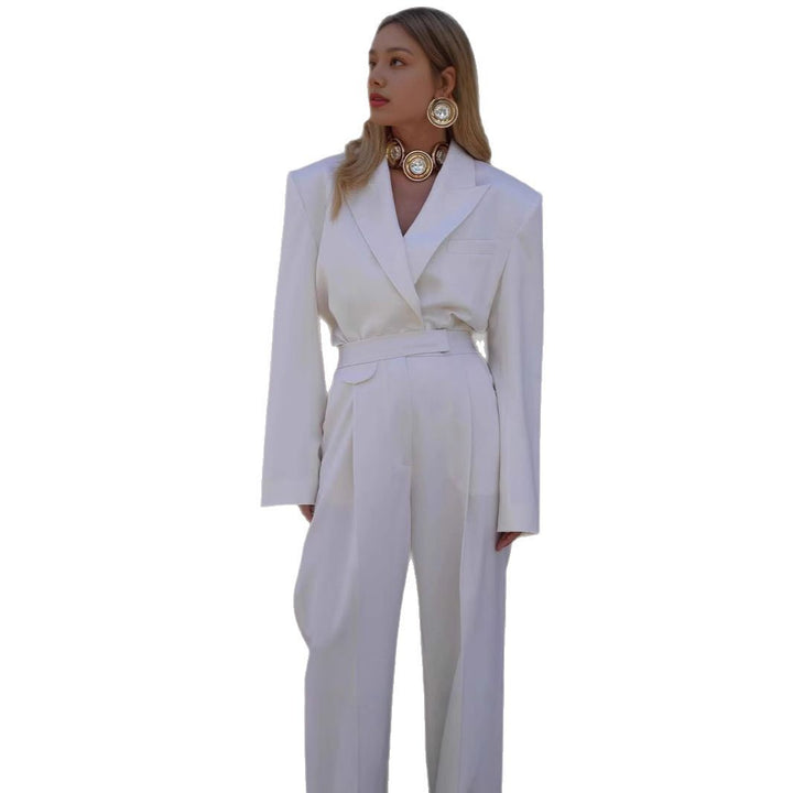 Dam stor blazer med figursydd bälte Eva Jonsson-Eva Jonsson