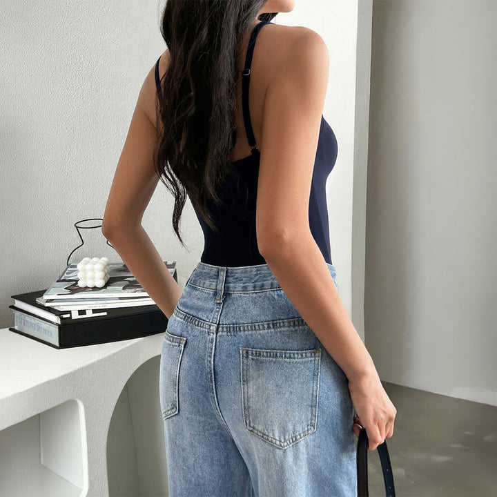 Dam strapless top med volangdetalj Mirla-Eva Jonsson