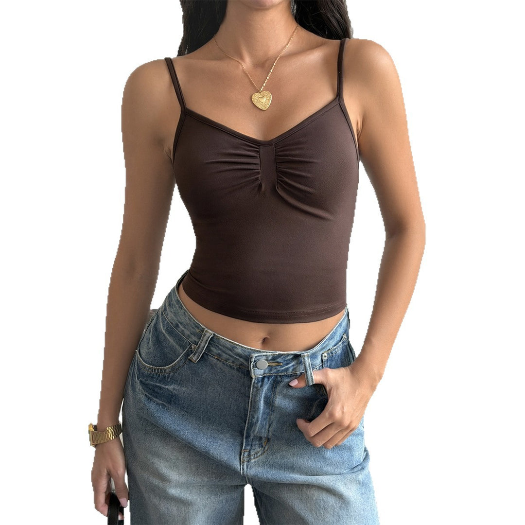 Dam strapless top med volangdetalj Mirla-Eva Jonsson