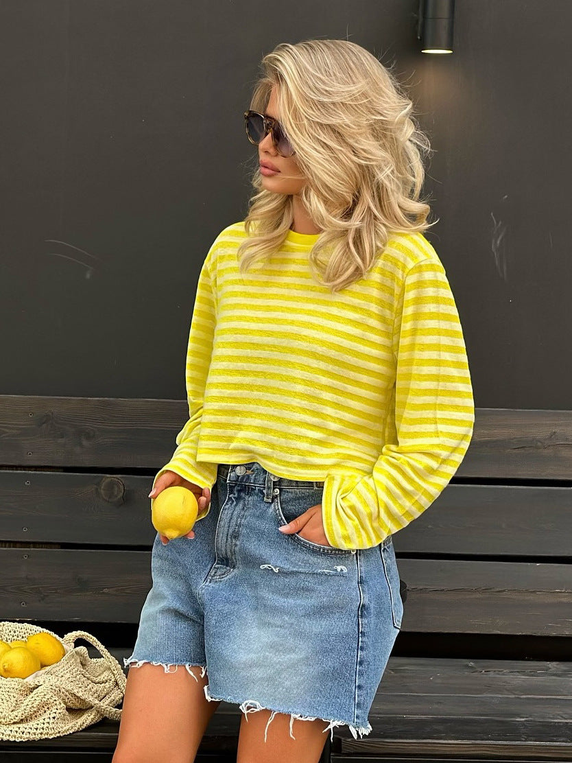 Dam striped long sleeve shirt Mirla-Eva Jonsson