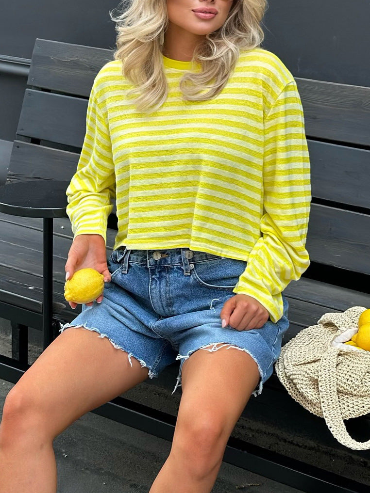 Dam striped long sleeve shirt Mirla-Eva Jonsson