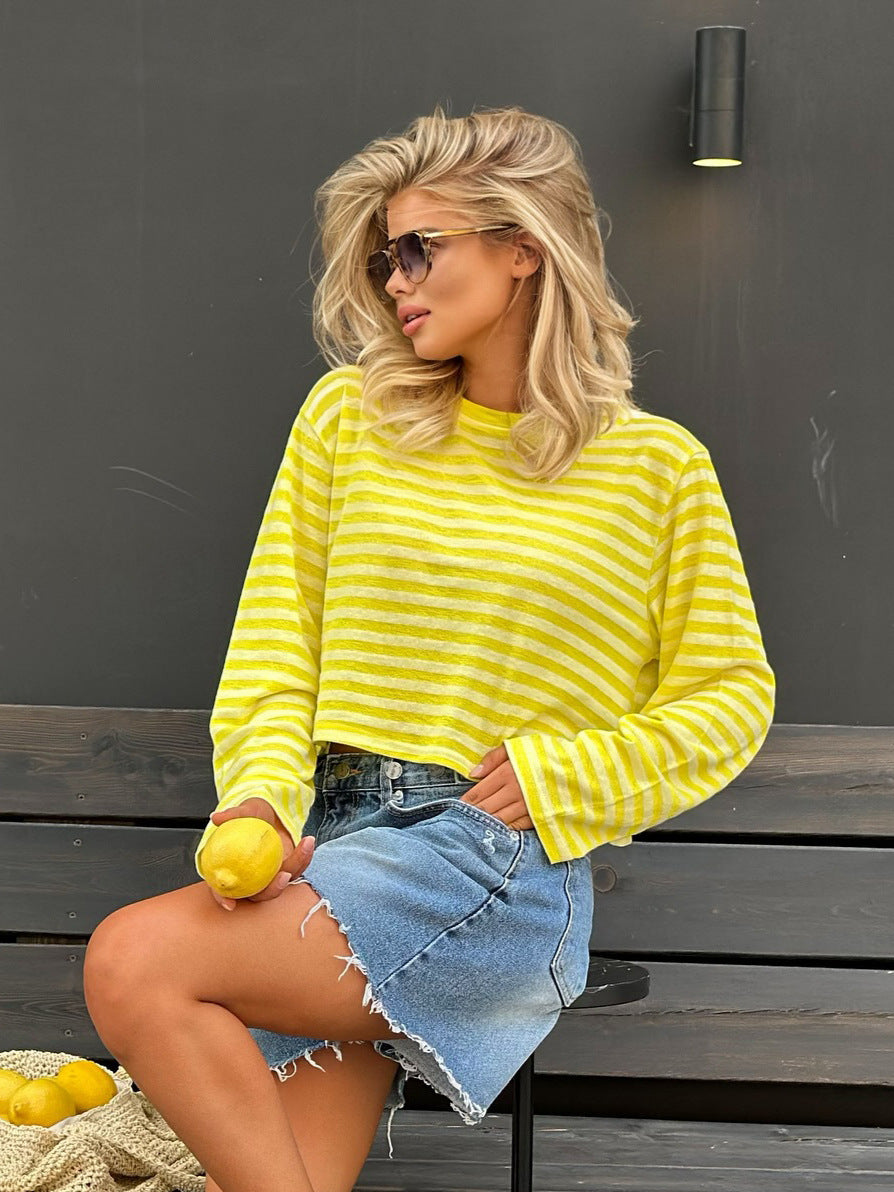 Dam striped long sleeve shirt Mirla-Eva Jonsson