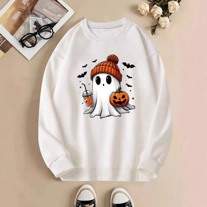 Dam sweatshirt med Halloween-motiv Mirla-Eva Jonsson
