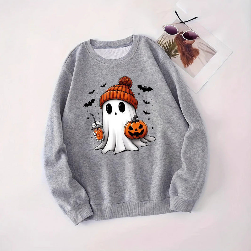 Dam sweatshirt med Halloween-motiv Mirla-Eva Jonsson