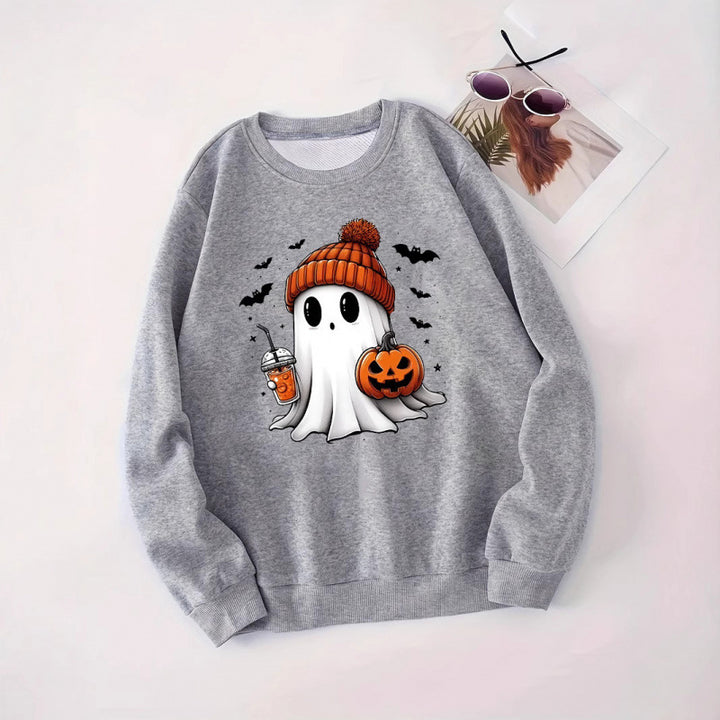 Dam sweatshirt med Halloween-motiv Mirla-Eva Jonsson