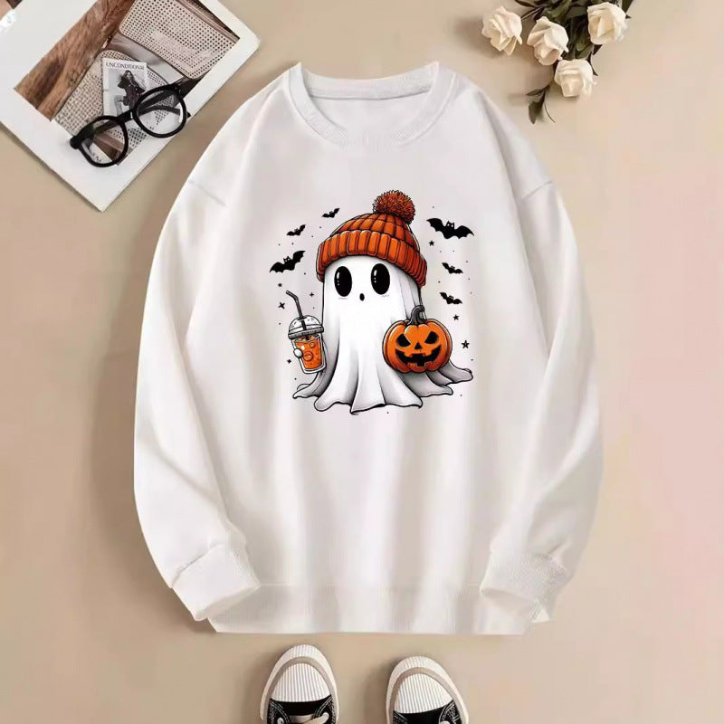 Dam sweatshirt med Halloween-motiv Mirla-Eva Jonsson