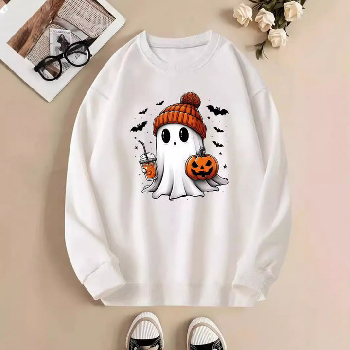 Dam sweatshirt med Halloween-motiv Mirla-Eva Jonsson