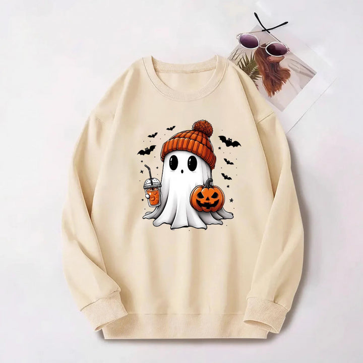 Dam sweatshirt med Halloween-motiv Mirla-Eva Jonsson