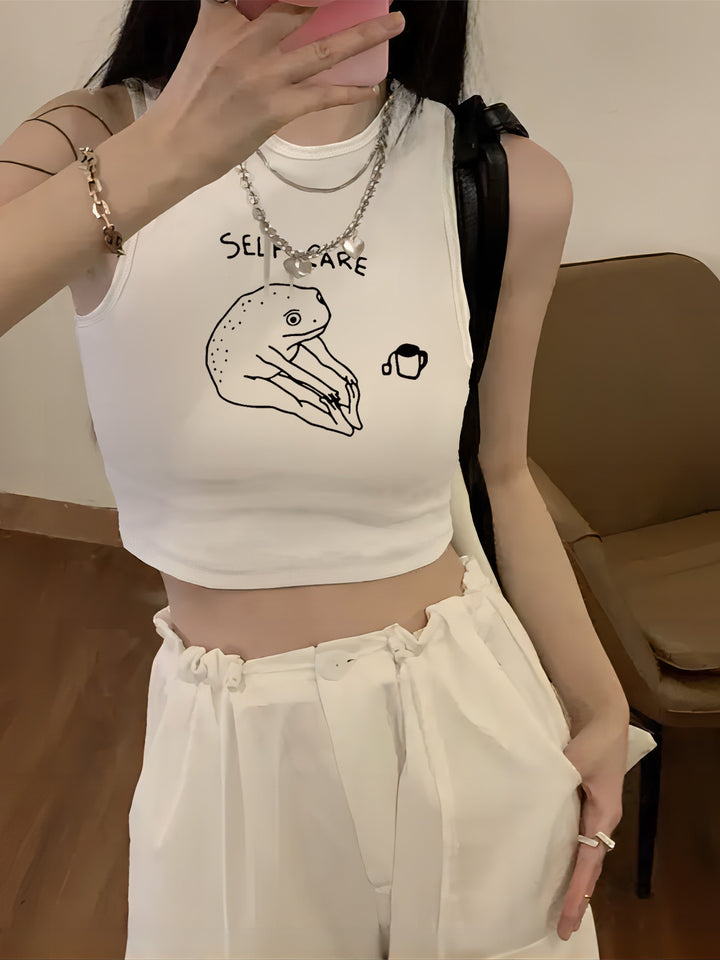 Dam t-shirt med kreativt citat och avslappnad passform Mirla-Eva Jonsson