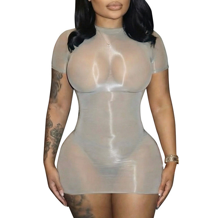 Dam transparent Bodycon Mini-klänning Mirla-Eva Jonsson