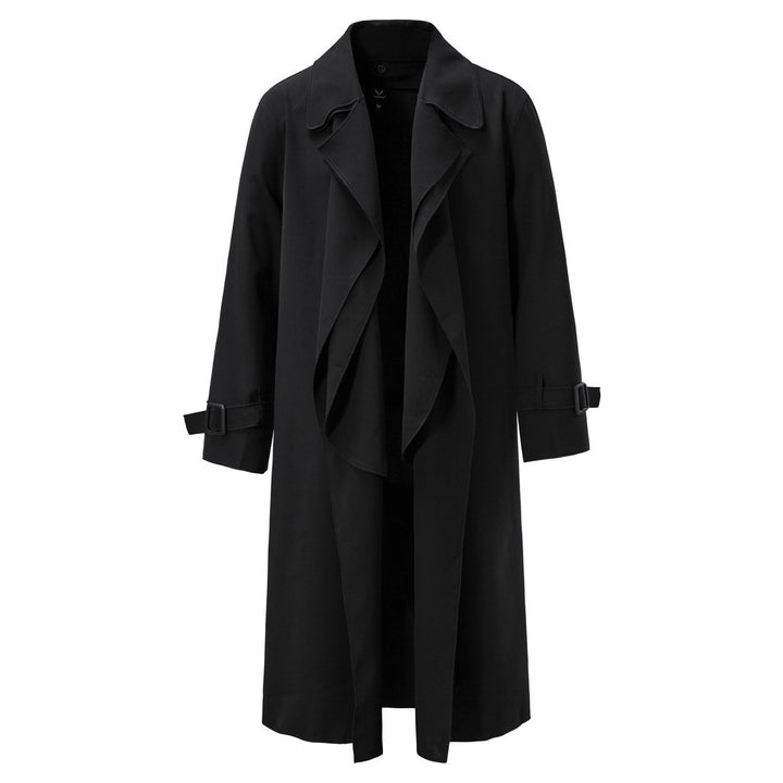 Dam trenchcoat med asymmetrisk reversdesign och praktiska justerbara ärmar Eva Jonsson-Eva Jonsson
