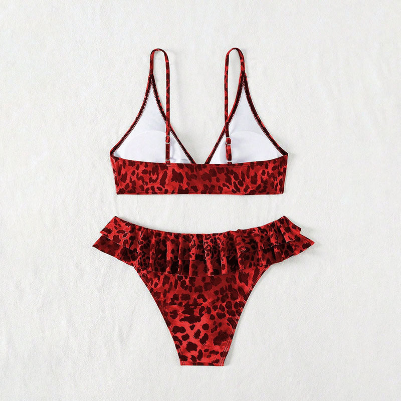 Dam triangel-bikini med modeinspirerad volangdetalj Mirla-Eva Jonsson