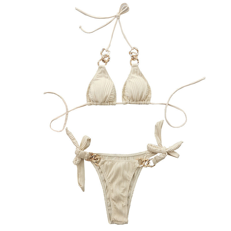 Dam triangelbikini med kedjeaccenter Mirla-Eva Jonsson