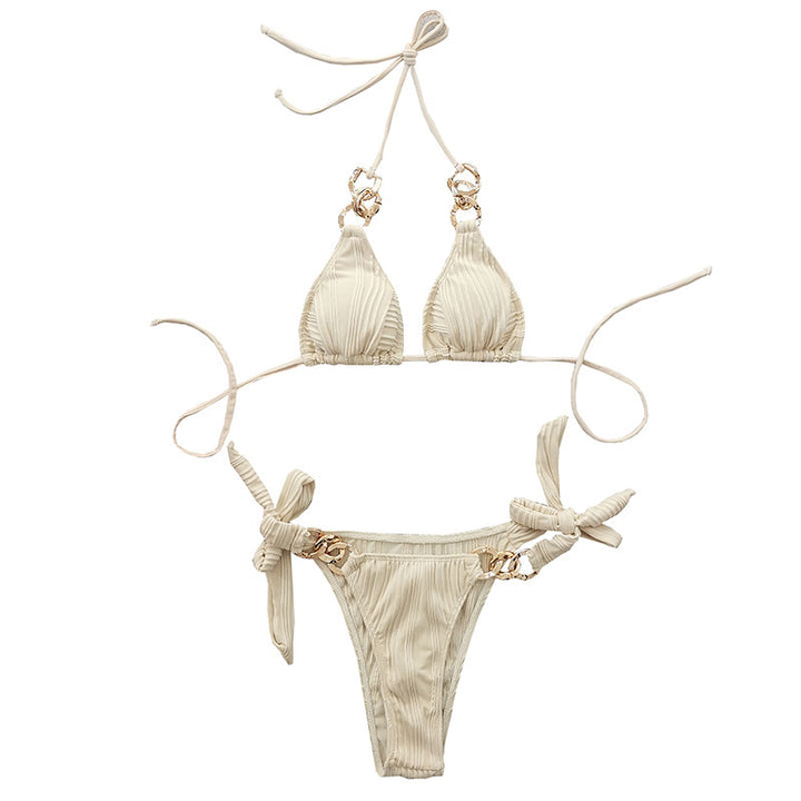 Dam triangelbikini med kedjeaccenter Mirla-Eva Jonsson