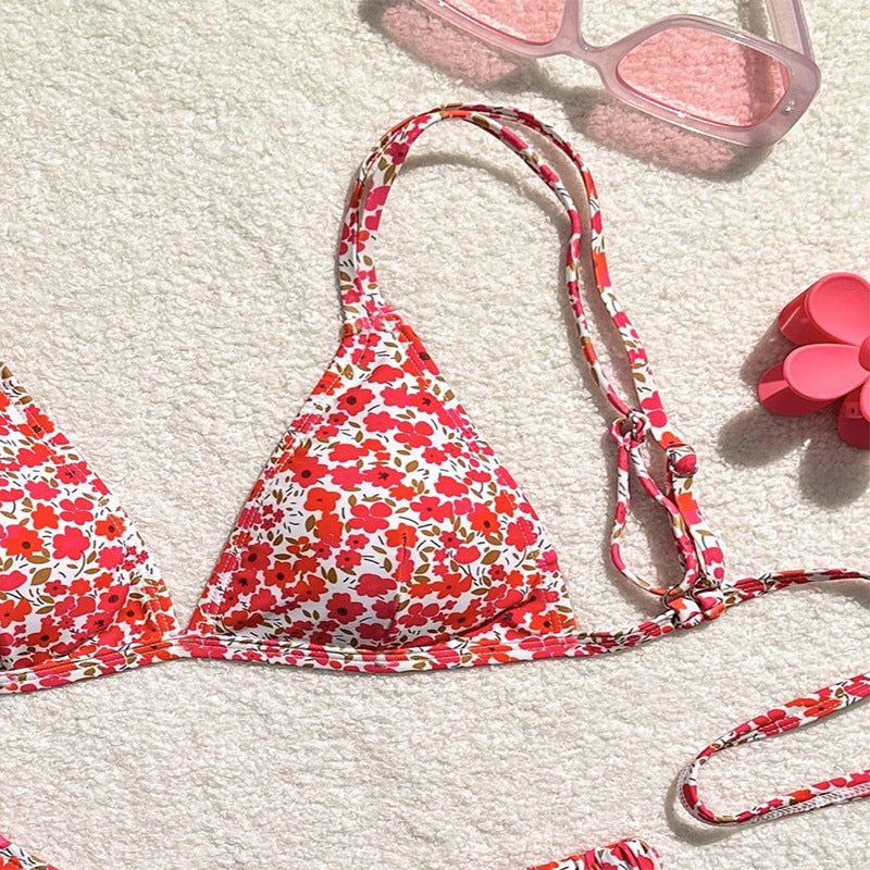 Dam triangulär bikini med blommönster och justerbara band Mirla 1778573308-Eva Jonsson