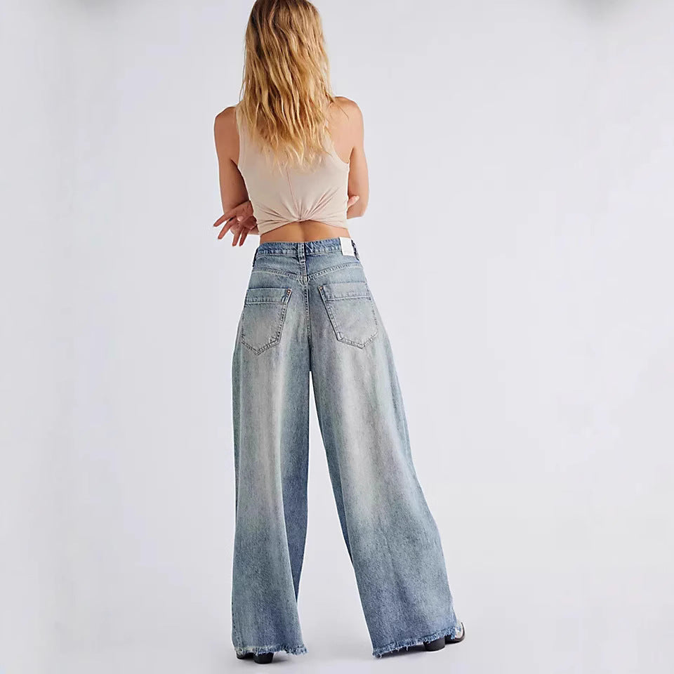 Dam wide High-Waist jeans Mirla-Eva Jonsson