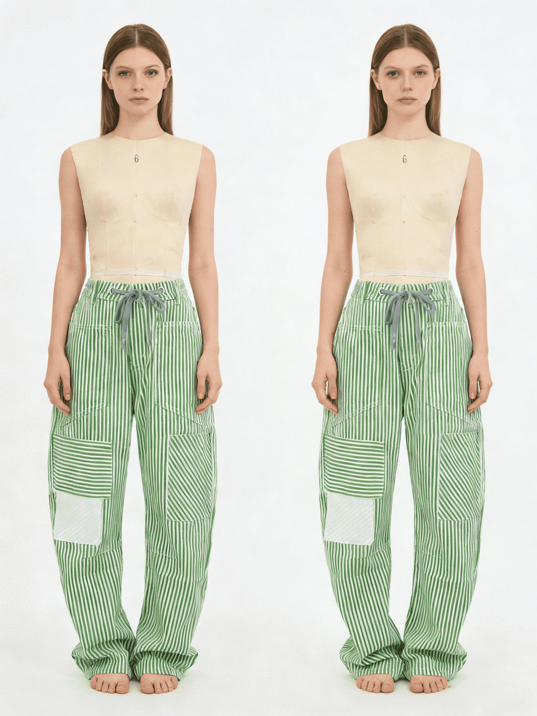 Dam wide cargo pants with practical pockets and unique design Mirla-Eva Jonsson