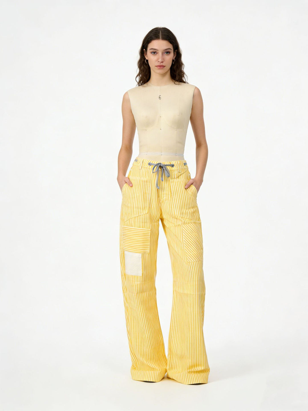 Dam wide cargo pants with practical pockets and unique design Mirla-Eva Jonsson