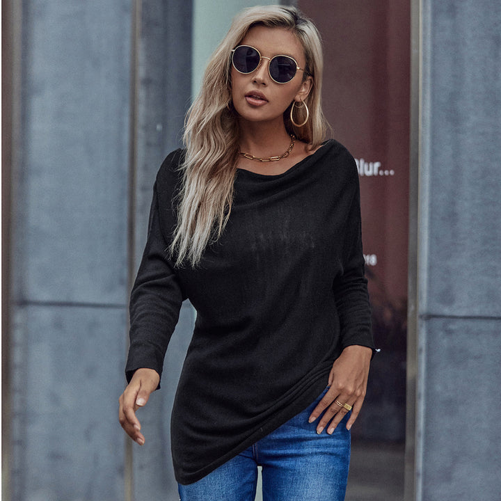 DamTunikan med off-the-shoulder design och elegant samling Mirla-Eva Jonsson