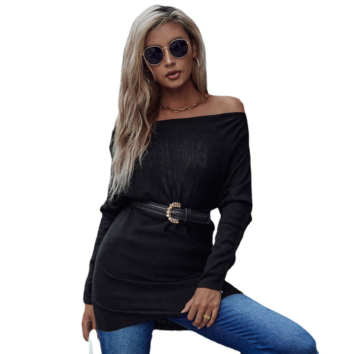 DamTunikan med off-the-shoulder design och elegant samling Mirla-Eva Jonsson
