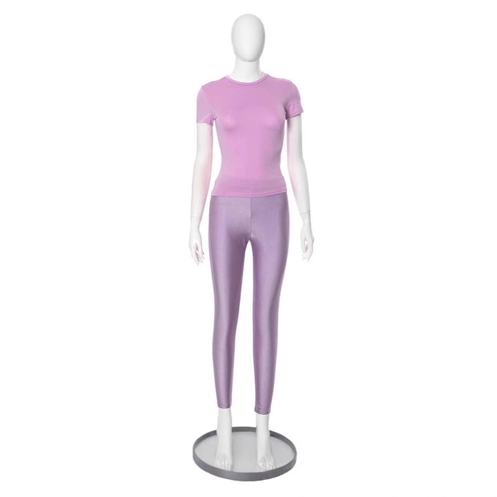 Damans Figurbetonad T-shirt och Leggings Set Mirla-Eva Jonsson