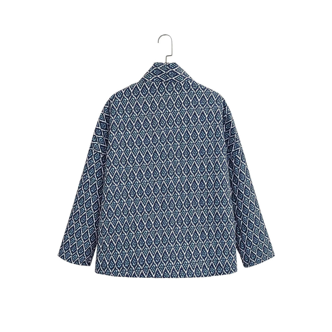 Damar Kimono-jacka med elegant mönster och lös passform Mirla-Eva Jonsson
