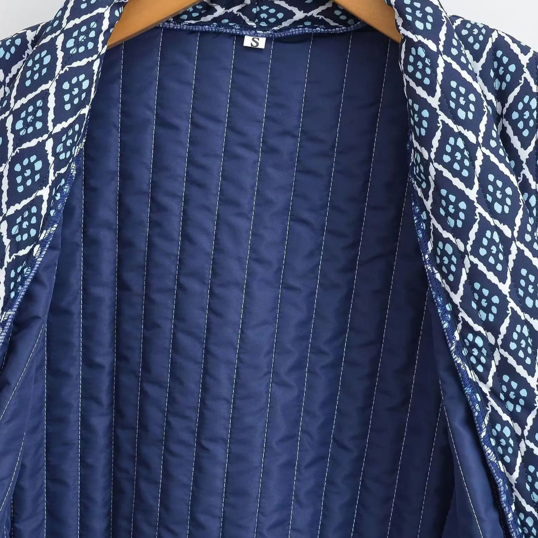Damar Kimono-jacka med elegant mönster och lös passform Mirla-Eva Jonsson